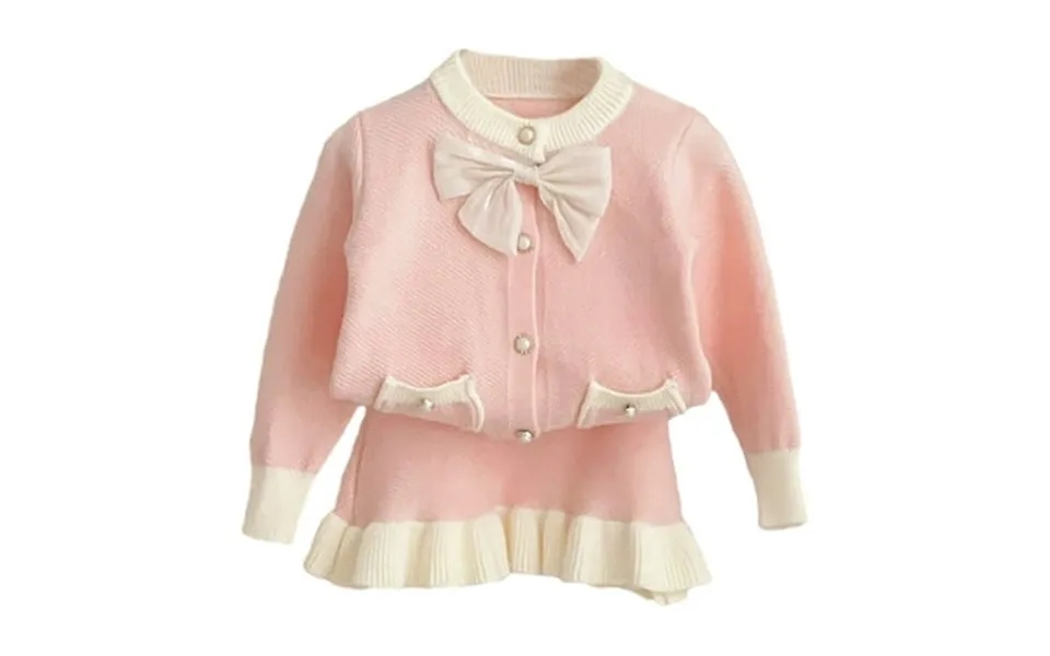 Maean Girl S Skirt Outfits For Fall Winter Long Sleeve Knitted Shirt Sweater Tops And Cute Skirt 2 Piece Set