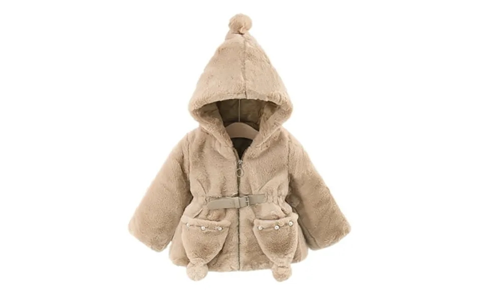 Maean Unisex Boys And Girls Jacket Fall Winter Hooded Fleece Warm Coats Long Sleeve Thick Outerwear For Kids