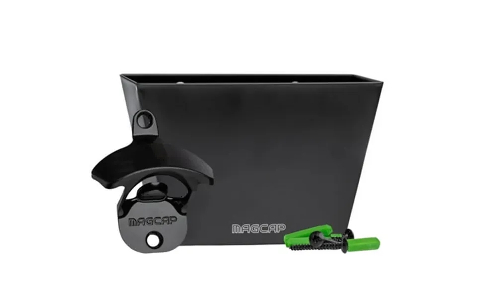 Magcap Magnetic Wall Mounted Bar - Style Bottle Opener And Bottle Cap Catcher Set For Beer And Sodas
