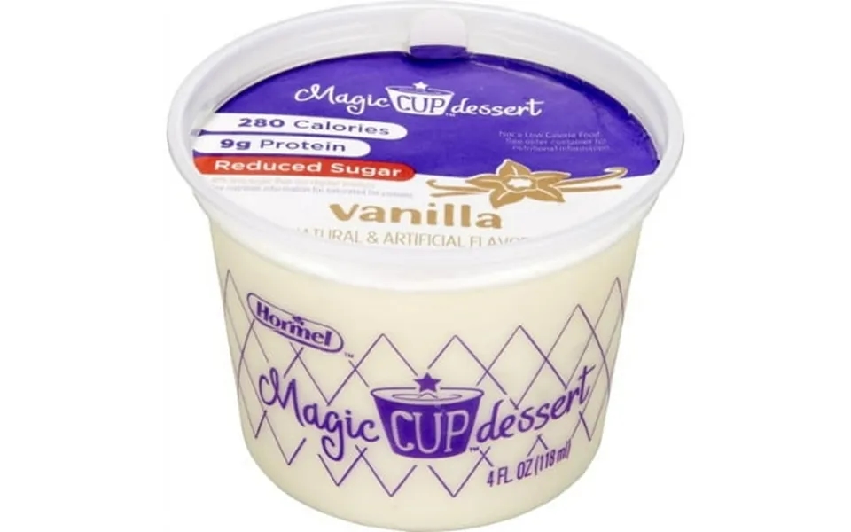 Magic Cup Reduced Sugar Vanilla 4 Oz-pack Of 48