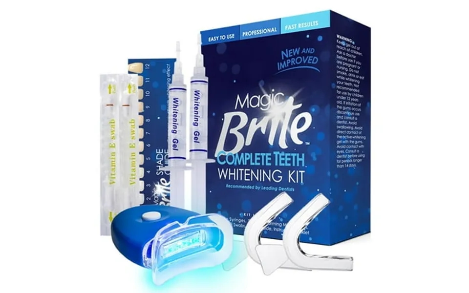 Magicbrite Complete Teeth Whitening Kit 2 Carbamide Peroxide Whitening Gel Pens With 1 Led Light At Home Whitening