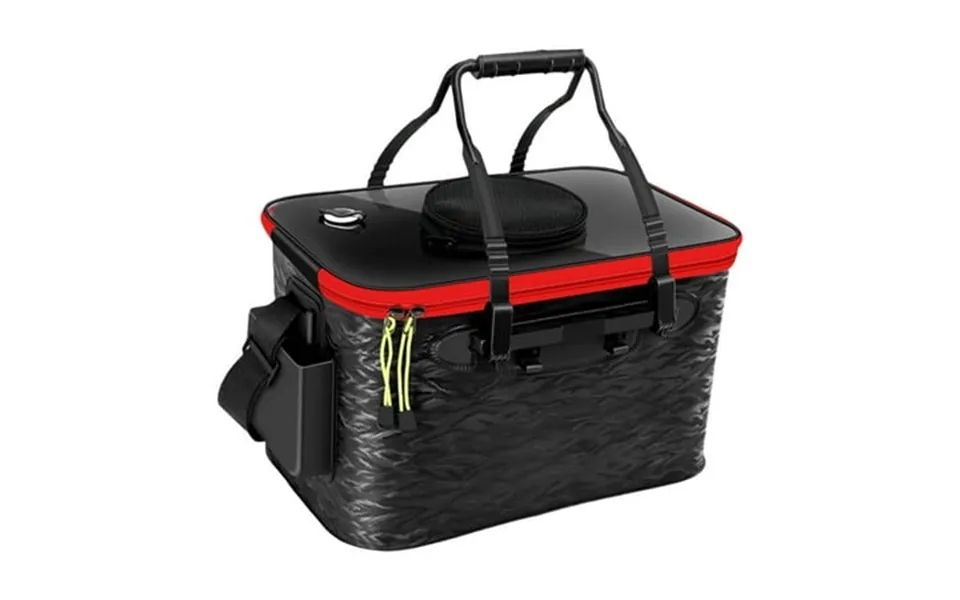 Magideal Foldable Bucket Bucket Portable Folding Large Capacity With Zipper Ing Bucket For Picnic Camping Hiking Ing Bla