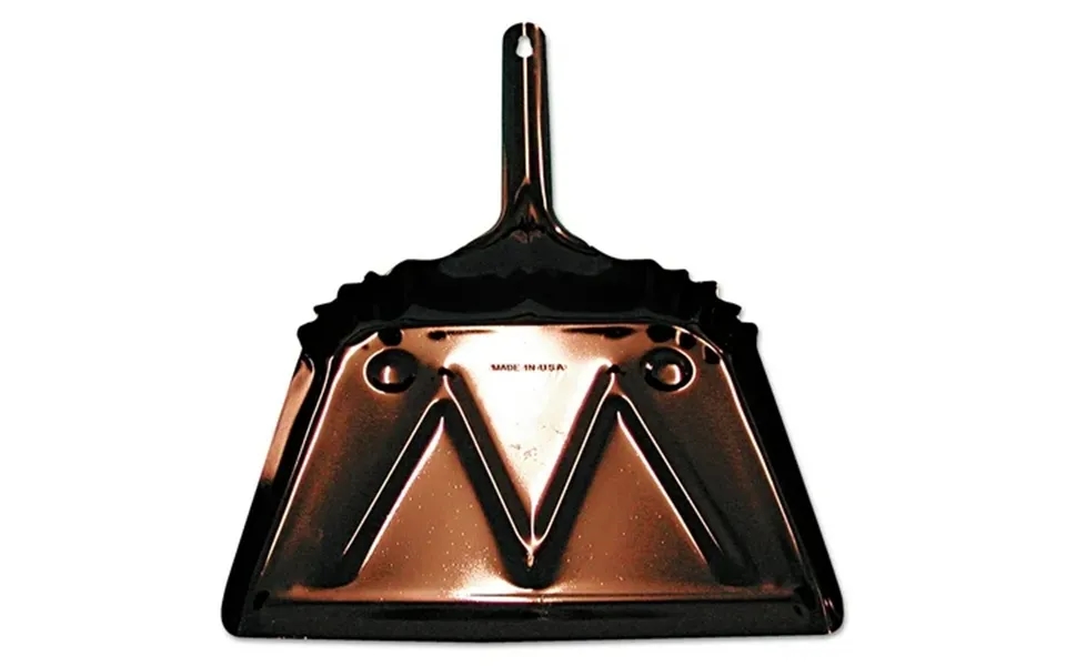 Magnolia Brush 455-6 Metal Dust Pan 12 In. Edgeblack