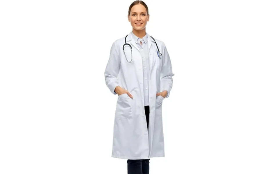 Magnus Care Professional Lab Coat White Long Coat For Doctors & Nurses Small