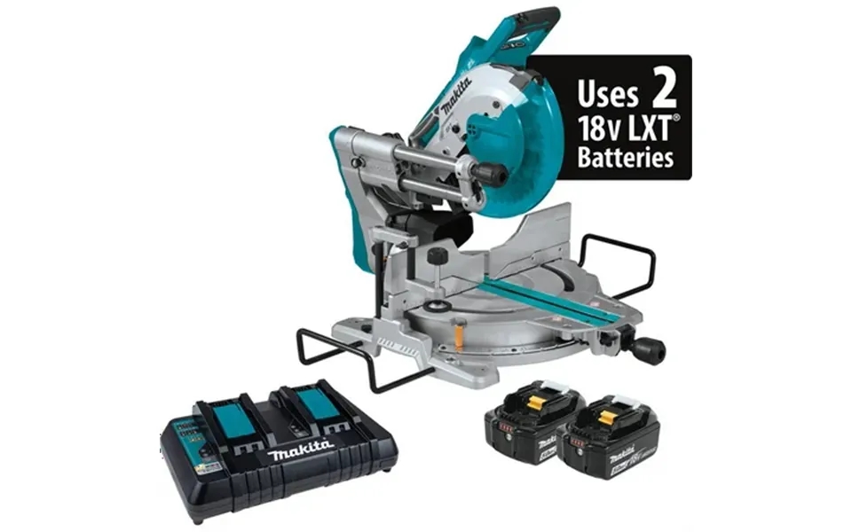 Makita X2 Lxt Brushless Cordless Dual Bevel Sliding Compound Miter Saw W Laser