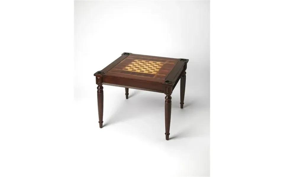 Maklaine Modern Contemporary Multi-game Card Table - Cherry Brown