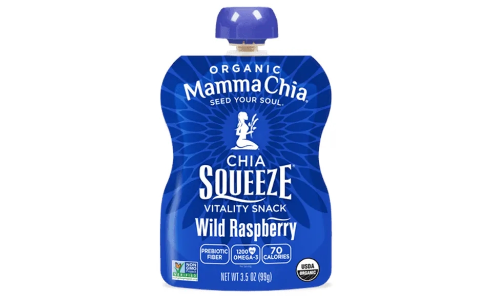 Mamma Chia Organic Wild Raspberry Chia Squeeze 3.5 Oz.