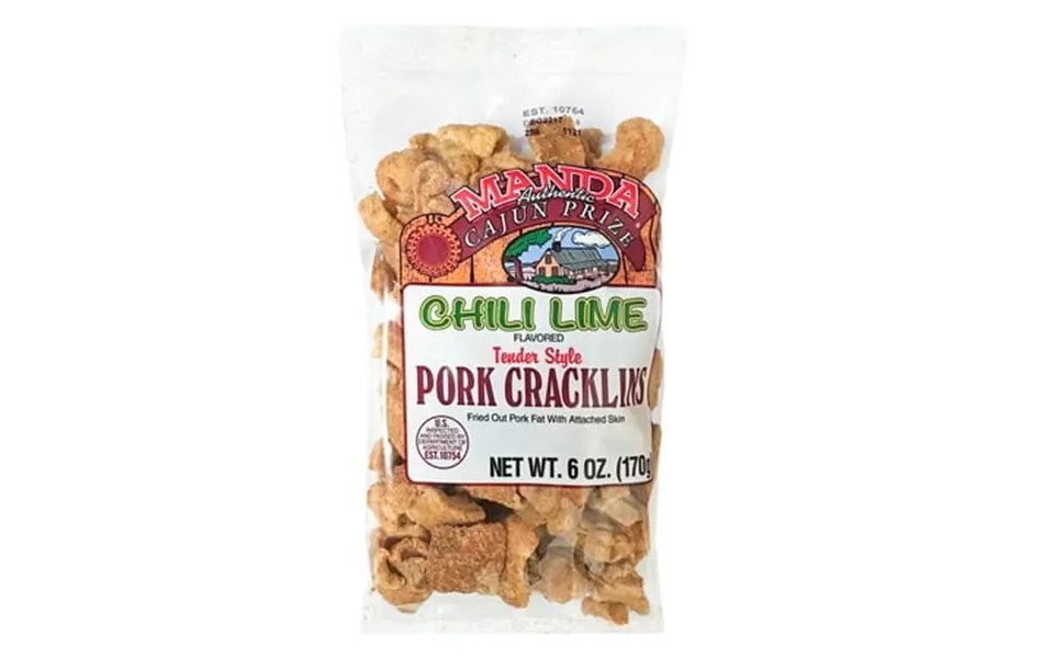 Manda Chili Lime Flavored Pork Cracklins 6 Oz