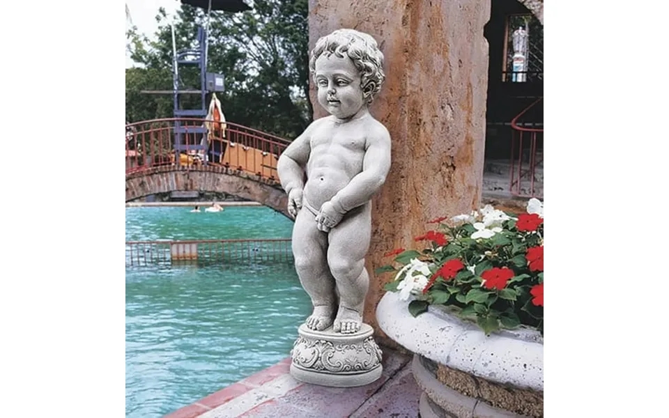 Mannequin Pis Piped Garden Fountain Statue