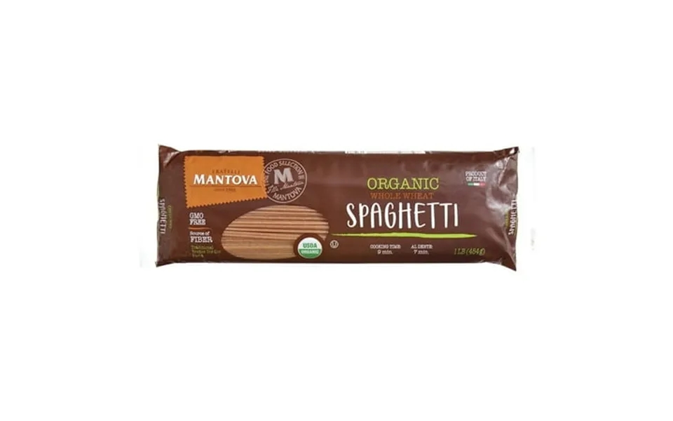 Mantova Organic Whole Wheat Spaghetti 1 Lb Pack Of 3