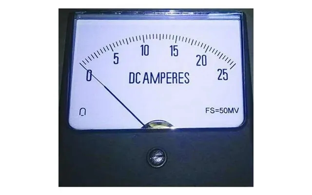 Manufacturer Varies Analog Panel Meter Dc Current 0-25 Dc A 12g420 product image