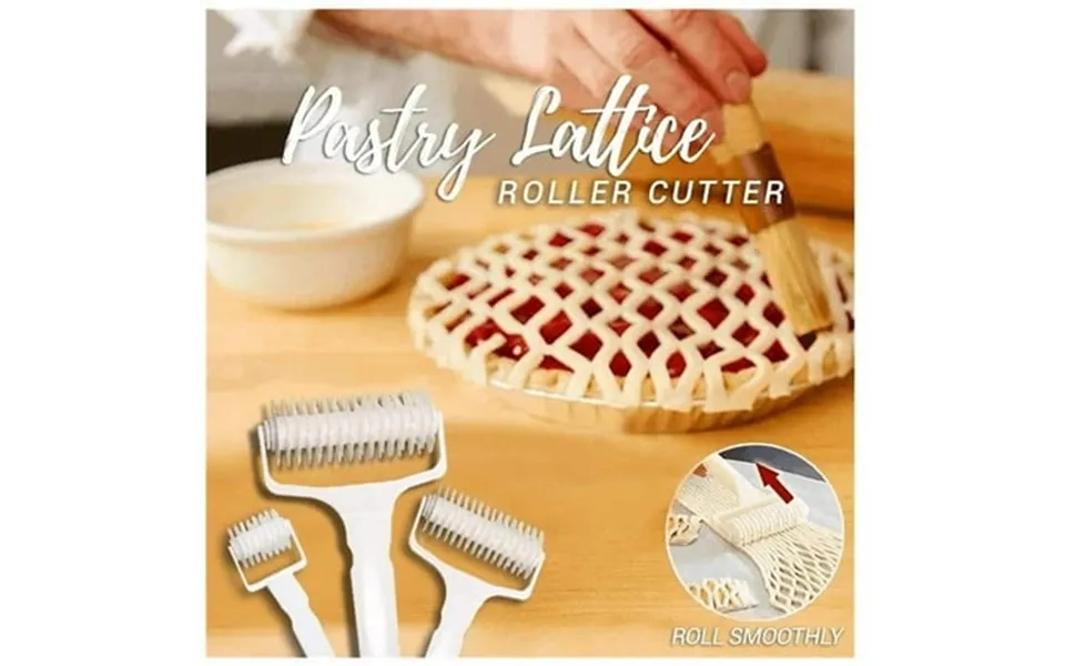 Manunclaims 1pcs Lattice Roller Cutter Pastry Cutter Roller Diy Baking Tool For Dought Cookie Pie Pizza Bread Pastry