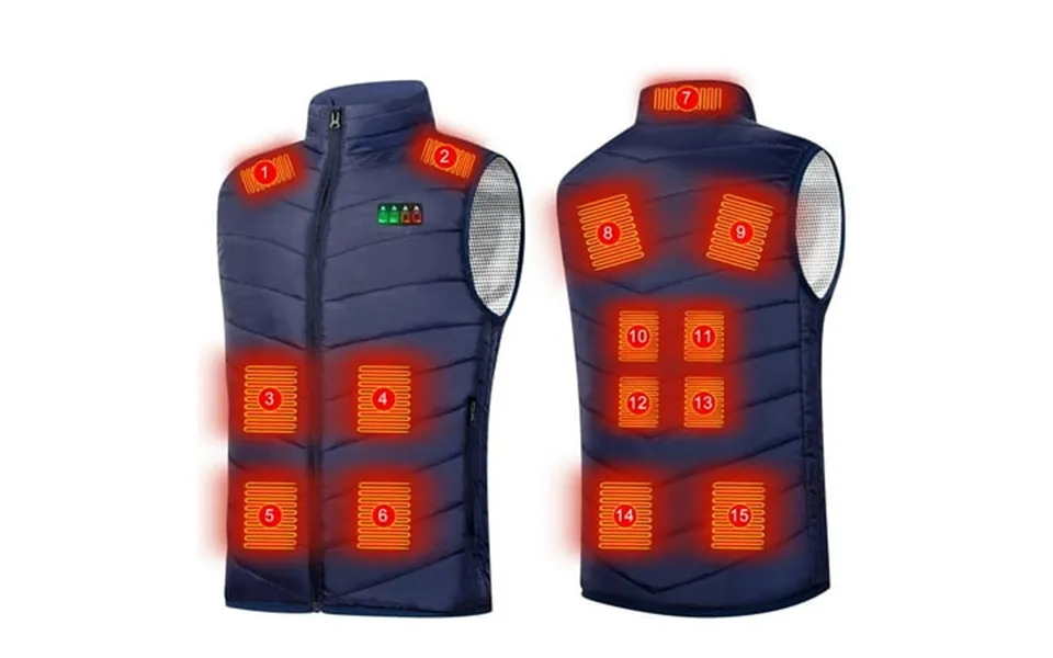 Maqroz Deals Of The Day Clearance Heated Vest For Men Usb Charging Heating Vest Stand Up Collar Full Zip Padded Jacket C