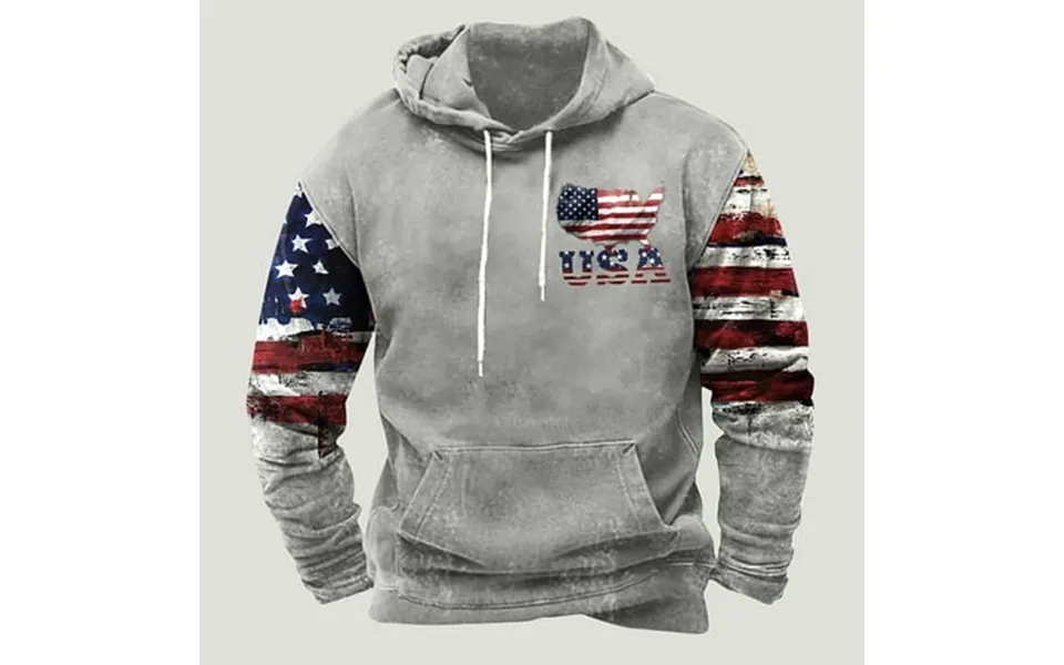 Maqroz Deals Of The Day Clearance Mens Vintage Western Sweatshirt Hoodie Casual Long Sleeve Drawstring Pullover With Poc