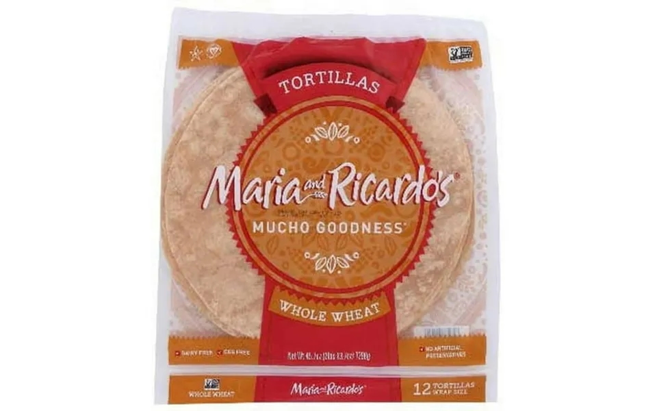 Maria And Ricardos Whole Wheat Tortilla 12 Inch -- 10 Per Case