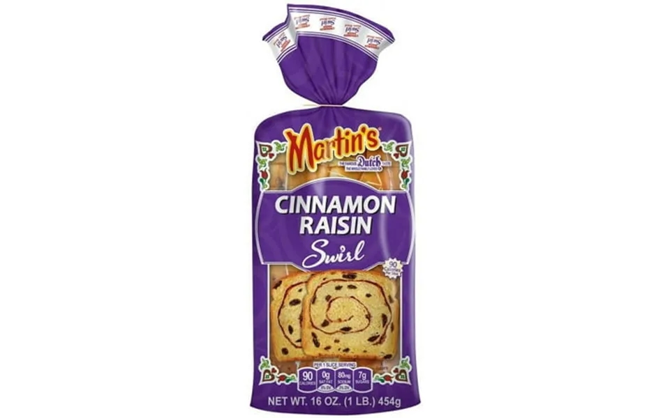 Martin S Famous Pastry Cinnamon Raisin Swirl Potato Bread 4-pack 16 Oz