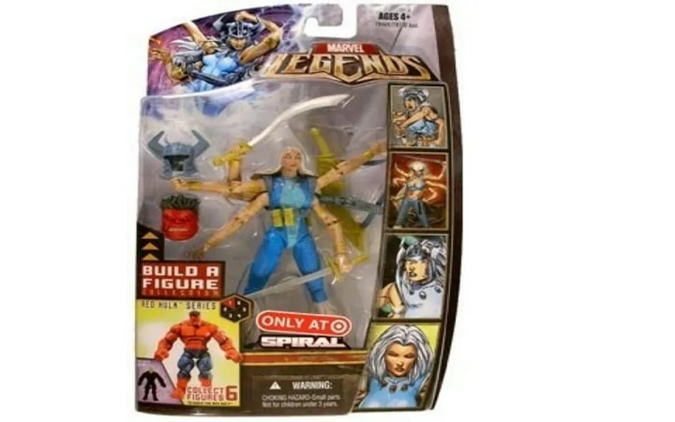 Marvel Legends Exclusive Red Hulk Build-a-figure Wave Action Figure Spiral Gold Variant