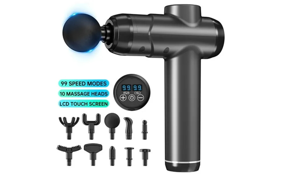 Massage Gun Deep Tissue Back Massager For Pain Relief Impact Massager Gun With 10 Massage Heads Silent Brushless Motor G