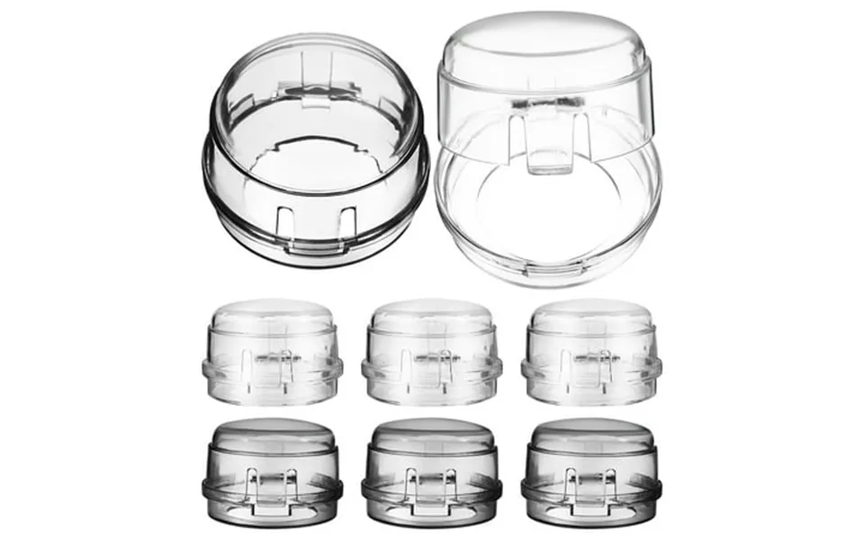 Masteelf 8pcs Clear Stove Knob Covers Stove Button Covers Baby Proofing Oven Knob Locks For Child Safety Guards