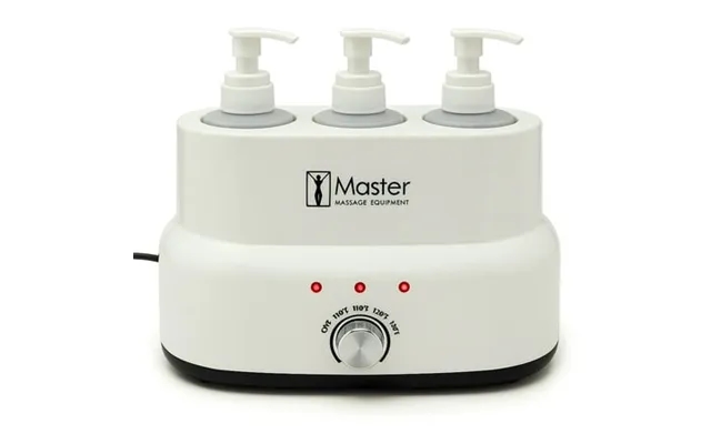 Master Massage Oil And Lotion Warmer With 3 Bottles White 11 product image