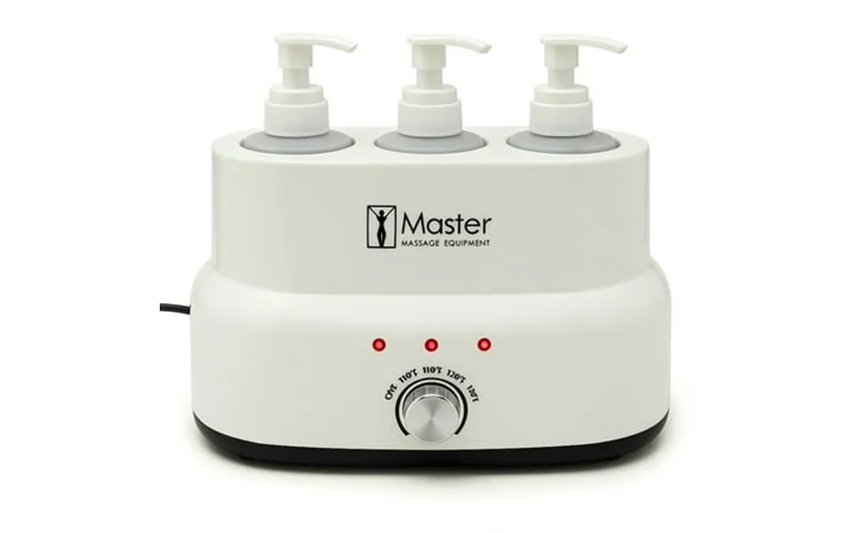 Master Massage Oil And Lotion Warmer With 3 Bottles White 11