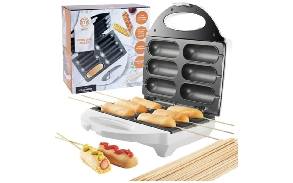 Masterchef Corn Dog Maker-electric Nonstick Kitchen Baker Hot Dogs On Stick Cheese Mozzarella Sticks Cake Pops Bbq -reci