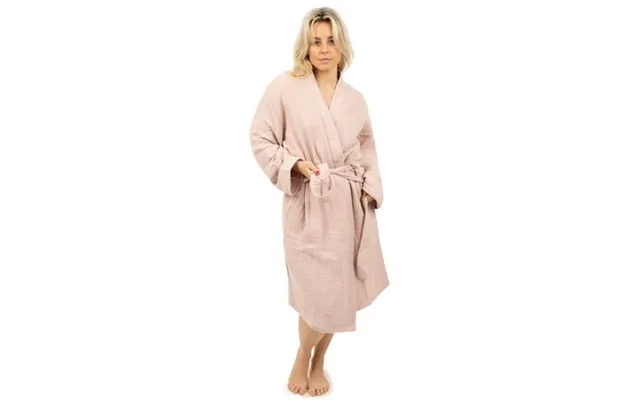 Maura Bathrobe Women S And Men S Unisex Cloudy Cotton Lightweight Luxurious Long Kimono Spa Robe Breathable Loungewear product image