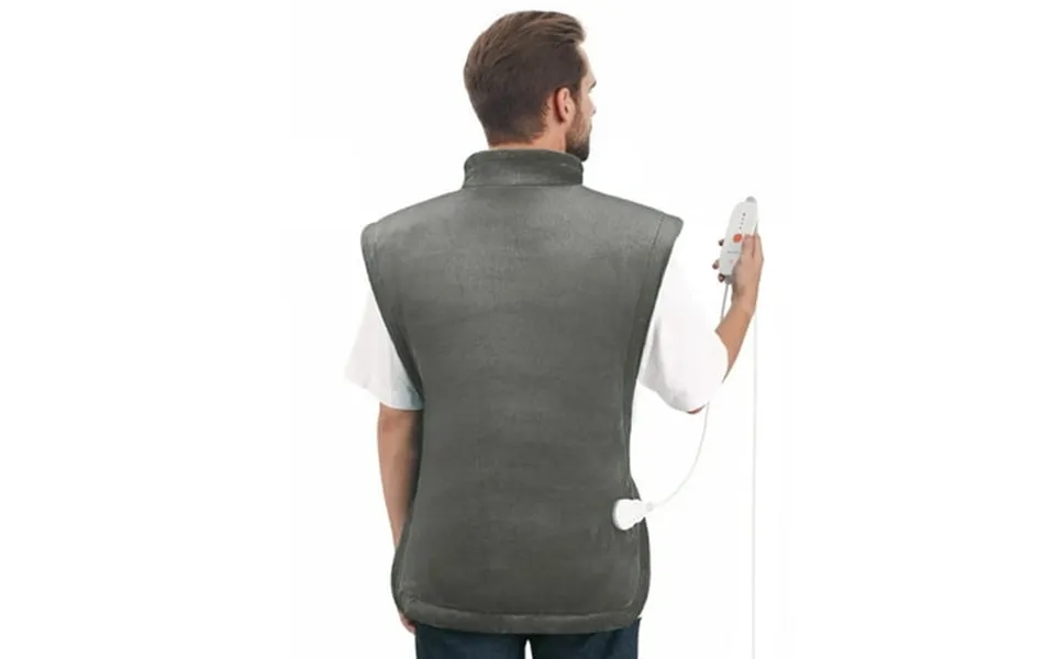 Maxkare Extra Large Flannel Heating Pad With 4 Heat Settings & Auto Shutoff For Full Body Stress Relief Gray One Size 24