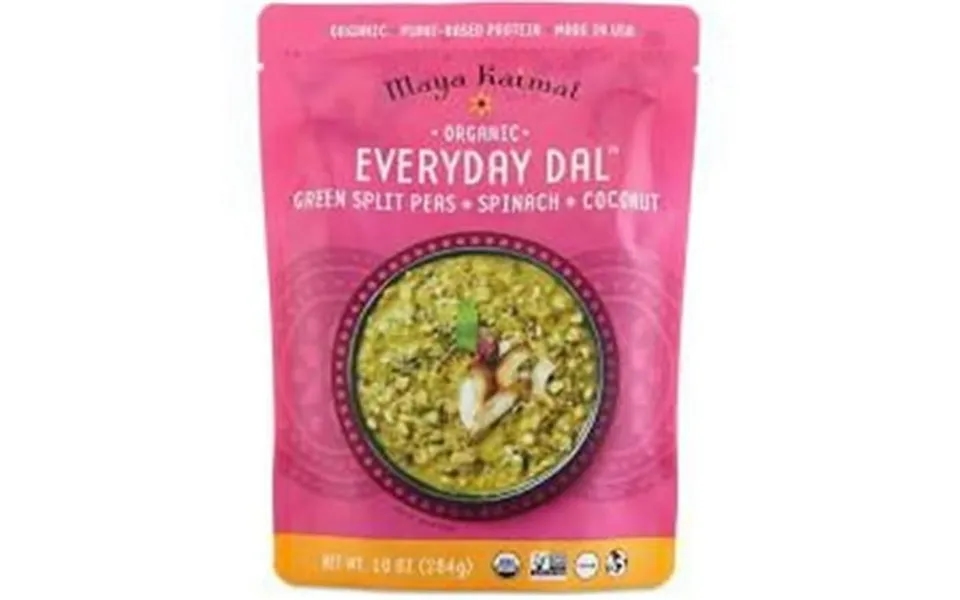 Maya Kaimal 10 Oz Everyday Dal Split Peaa Spinach - Pack Of 6