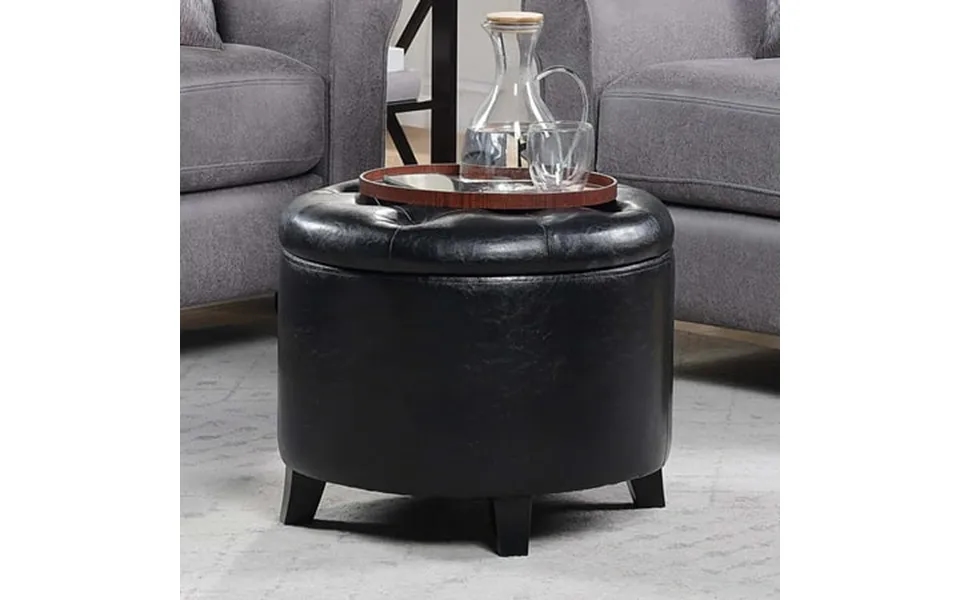 Maykoosh Antique Accents Round Storage Ottoman