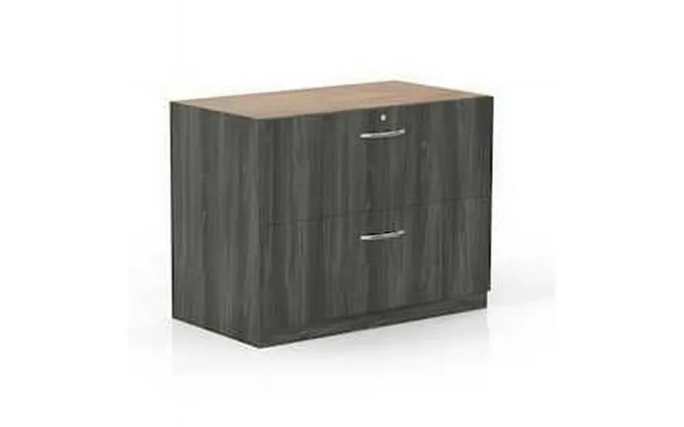 Mayline Aberdeen Series Credenza Lateral File - Grey Steel