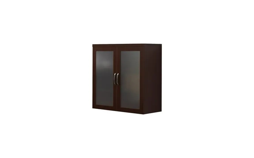 Mayline Agdcldc Aberdeen Series Glass Display Cabinet - Mocha