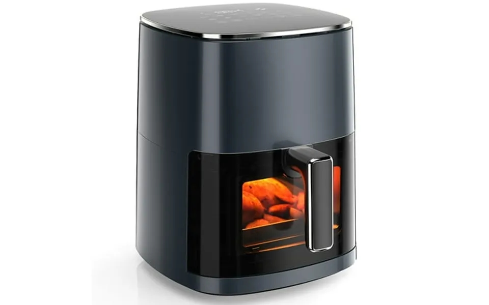 Mayoume 6 Qt Air Fryer - 12-in-1 Touch Screen Presets Roast Bake Air Fry Roast Dehydrates Fries Frozen Food Veggies And