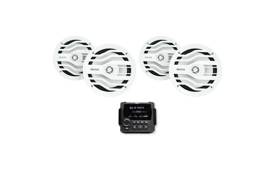 Mb Quart Gmr-lcd Marine Boat Receiver W Bluetooth 4 White Mb Quart 6