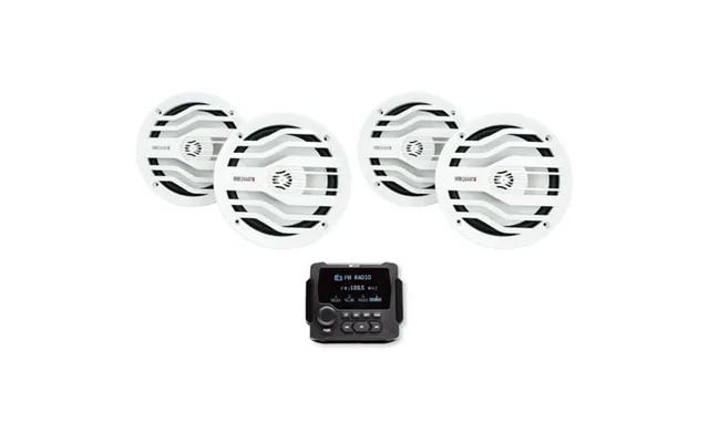 Mb Quart Gmr-lcd Marine Boat Receiver W Bluetooth 4 White Mb Quart 6 product image