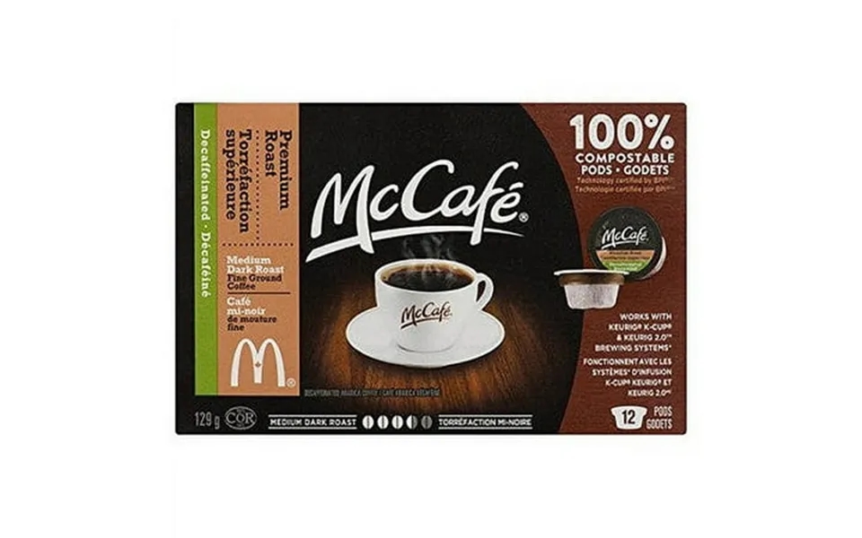 Mccafe Premium Roast Decaffeinated Coffee Single Serve Pods 12ct