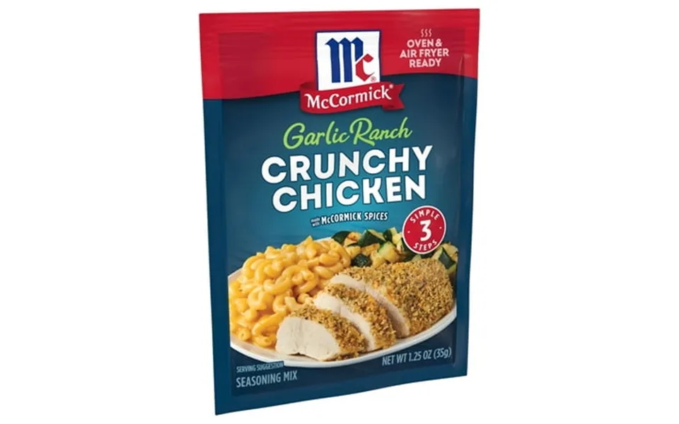 Mccormick Garlic Ranch Ajh3 Crunchy Chicken Seasoning Mix 1.25 Oz Pack Of 12