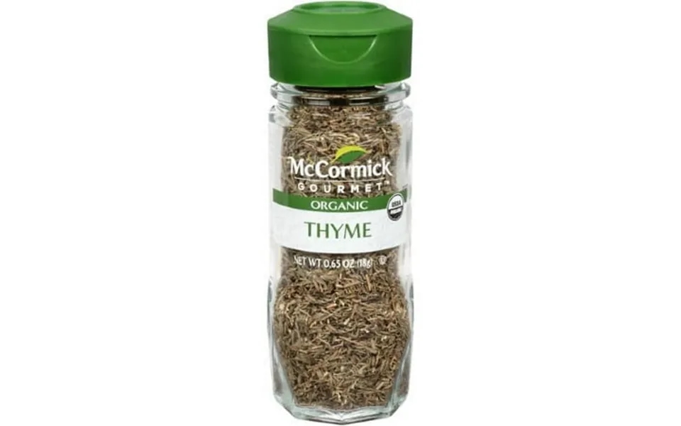 Mccormick Gourmet Organic Thyme Leaves 0.65 Oz Pack Of 9