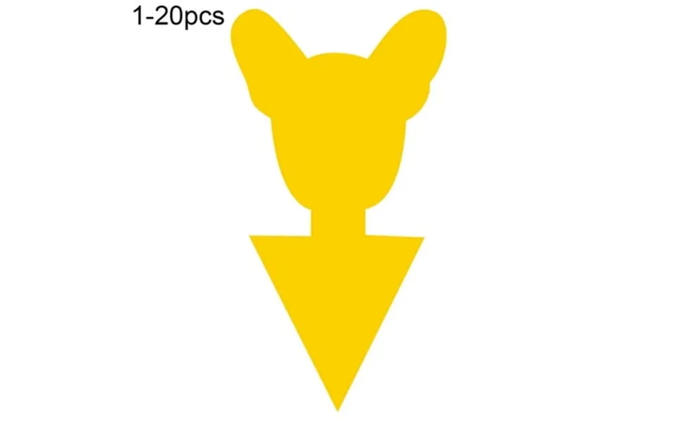 Mdesiwst 20pcs Insect Killer Papers Double-sided Waterproof Paper Butterfly Flower Sticky Traps For Indoor Plants