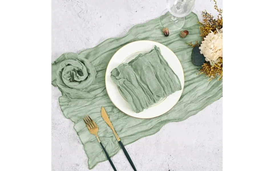 Mdesiwst 6pcs 50x 50cm Cloth Napkin Boho Solid Color Wrinkled Square Reusable Washable Gauze Baby Shower Birthday Weddin