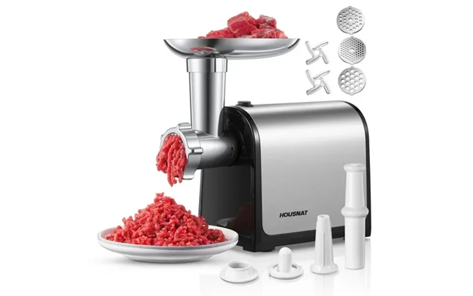 Meat Grinder Electric 3 Grinding Plates & 2 Blades 3000w Max 3-in-1 Stainless Steel Food Grinder & Sausage Stuffer