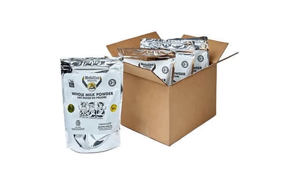 Medallion Milk Canadian Whole Milk Powder - 1kg 2.2lbs - 4 Case