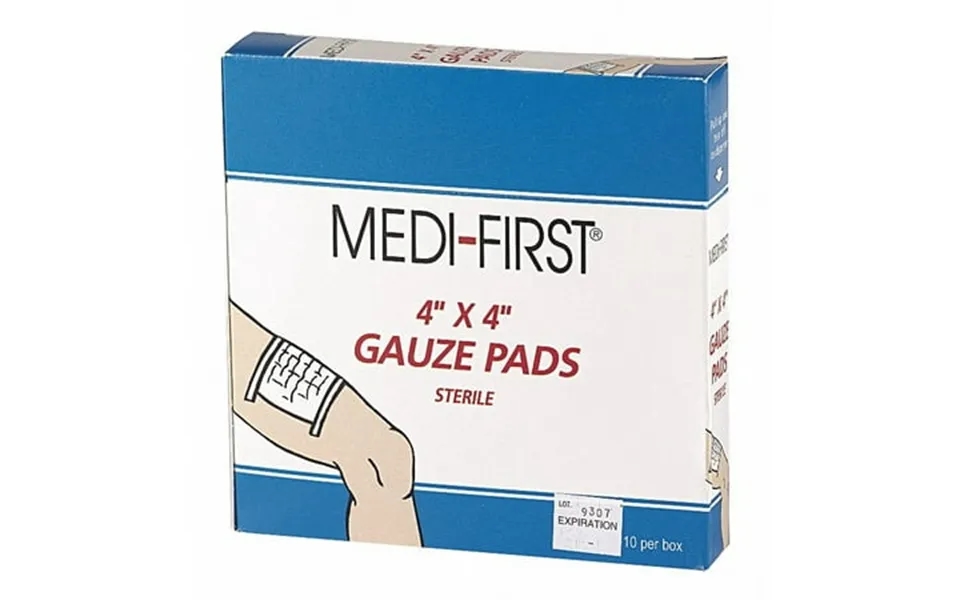 Medi-first Gauze Pad Cotton Blend Gauze Pk10 62012 62012 Zo-g4176313