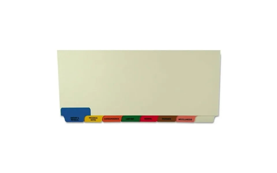 Medical Chart Divider Sets Bottom Tab 8-1 2 X 11-3 8 Tabbies 54500 Style 200 Sets Box