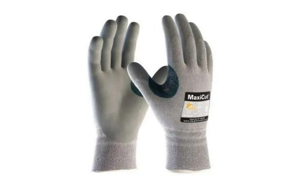 Medium Maxicut 5 By Atg Medium Weight Cut Resistant Gray Micro-foam Nitrile Palm And Fingertip Coated Work Gloves With G