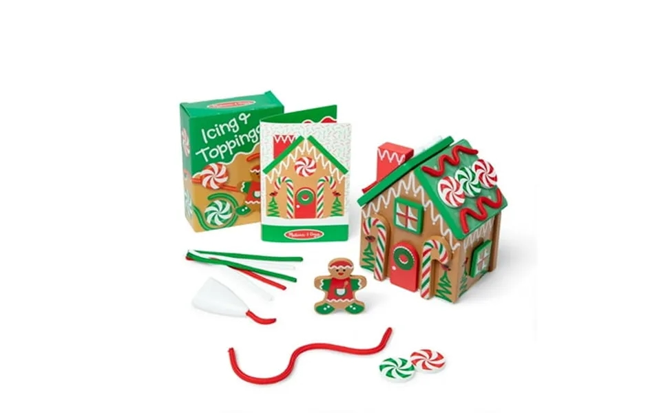 Melissa & Doug Wooden Gingerbread House Playset 38 Pieces