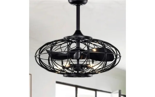 Melton 26 In. 5-light Indoor Matte Black Finish Ceiling Fan With Light Kit product image