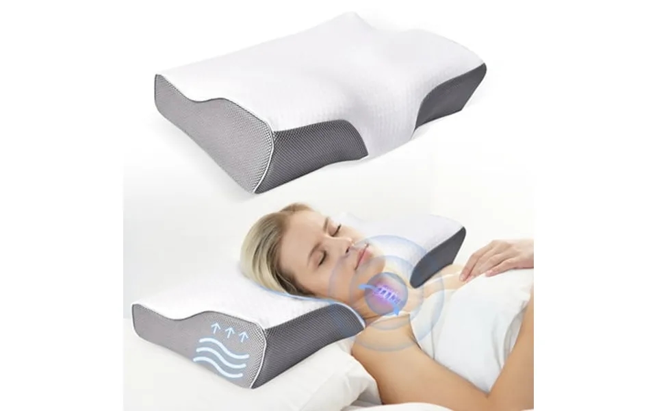 Memory Foam Pillow Neck Pillow Adjustable Ergonomic Contour Support Cervical Pillow Slow Rebound Memory Foam For Sleepin