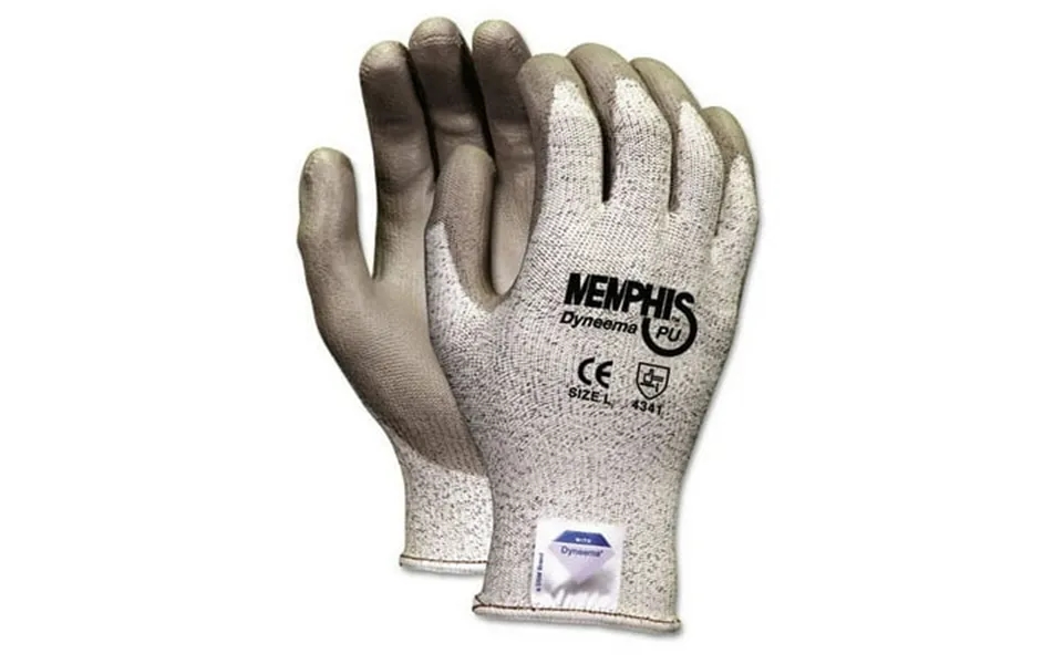 Memphis Dyneema Polyurethane Gloves Small White Gray Pair