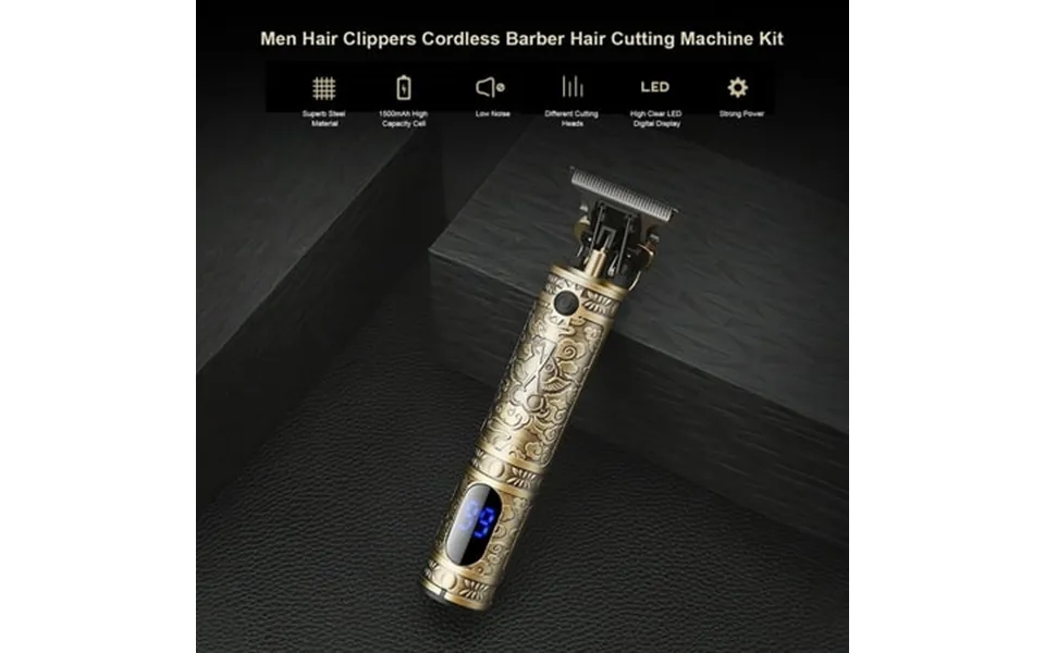 Men Hair C-lippers Cordless Barber Hair Cutting Machine Kit Beard Trimmer Haircut Grooming Set T-blade Trimmer Usb Opera